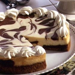 Chocolate Swirl Cheesecake Recipe - Allrecipes.com