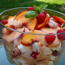 Fresh Peach Trifle