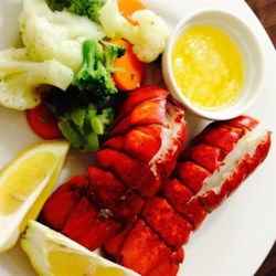 Lobster Tails Steamed in Beer