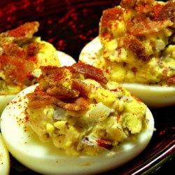 Image result for turkey bacon devilled egg