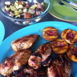 Grilled Chicken with Peach Sauce