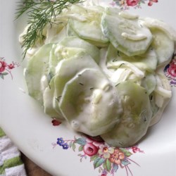 Dad's Creamy Cucumber Salad