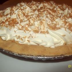 coconut cream pie with meringue