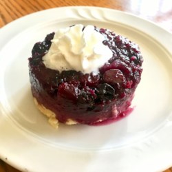 Blueberry Upside-Down Mini Cakes