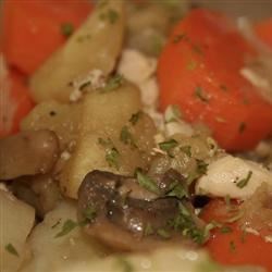 Easy chicken stew with apple