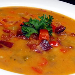 Bean, Bacon and Pepper Soup