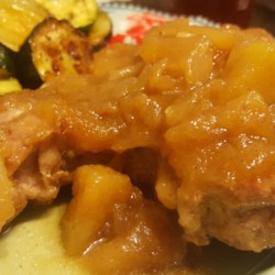 pork chops and applesauce