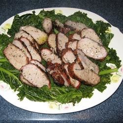 Photo on Pork Tenderloin accompanied by Steamed Kale by Eula Thompson