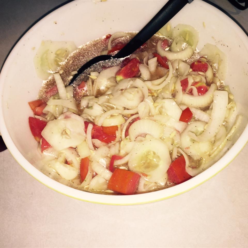 Marinated Cucumber, Onion, and Tomato Salad Recipe Allrecipes