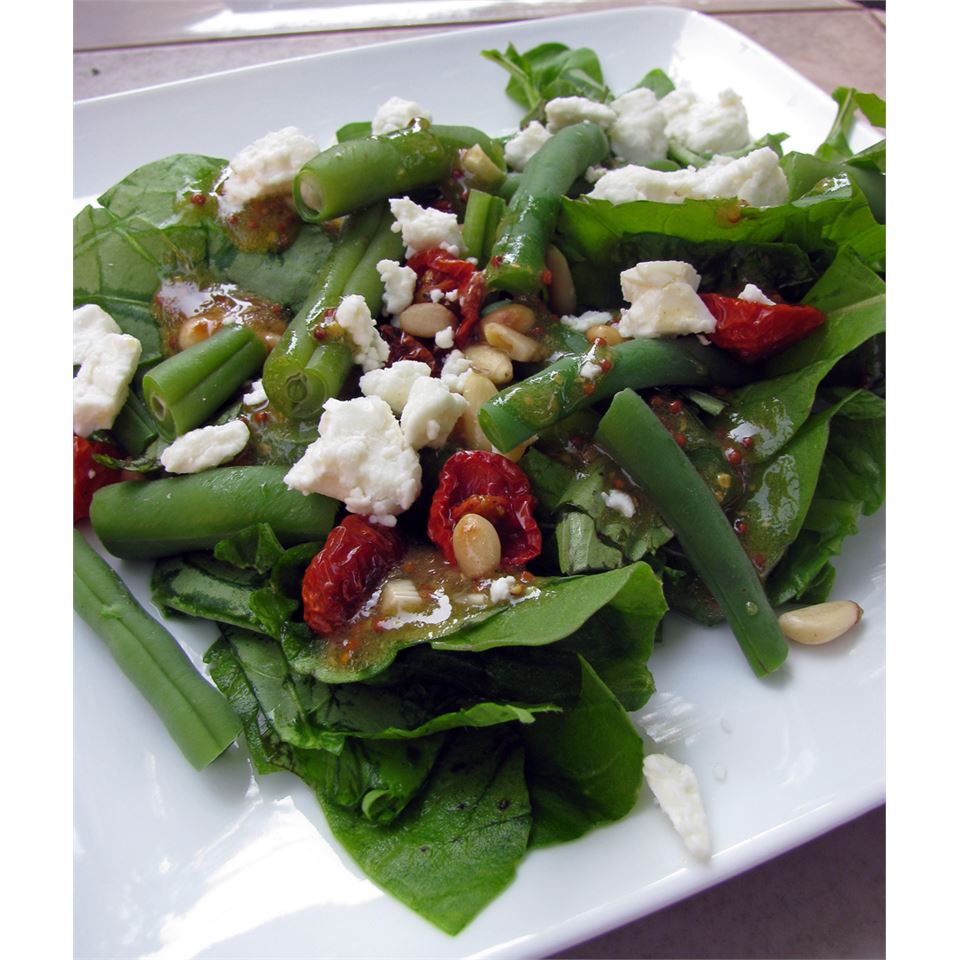 Feta and Slow-Roasted Tomato Salad with French Green Beans image