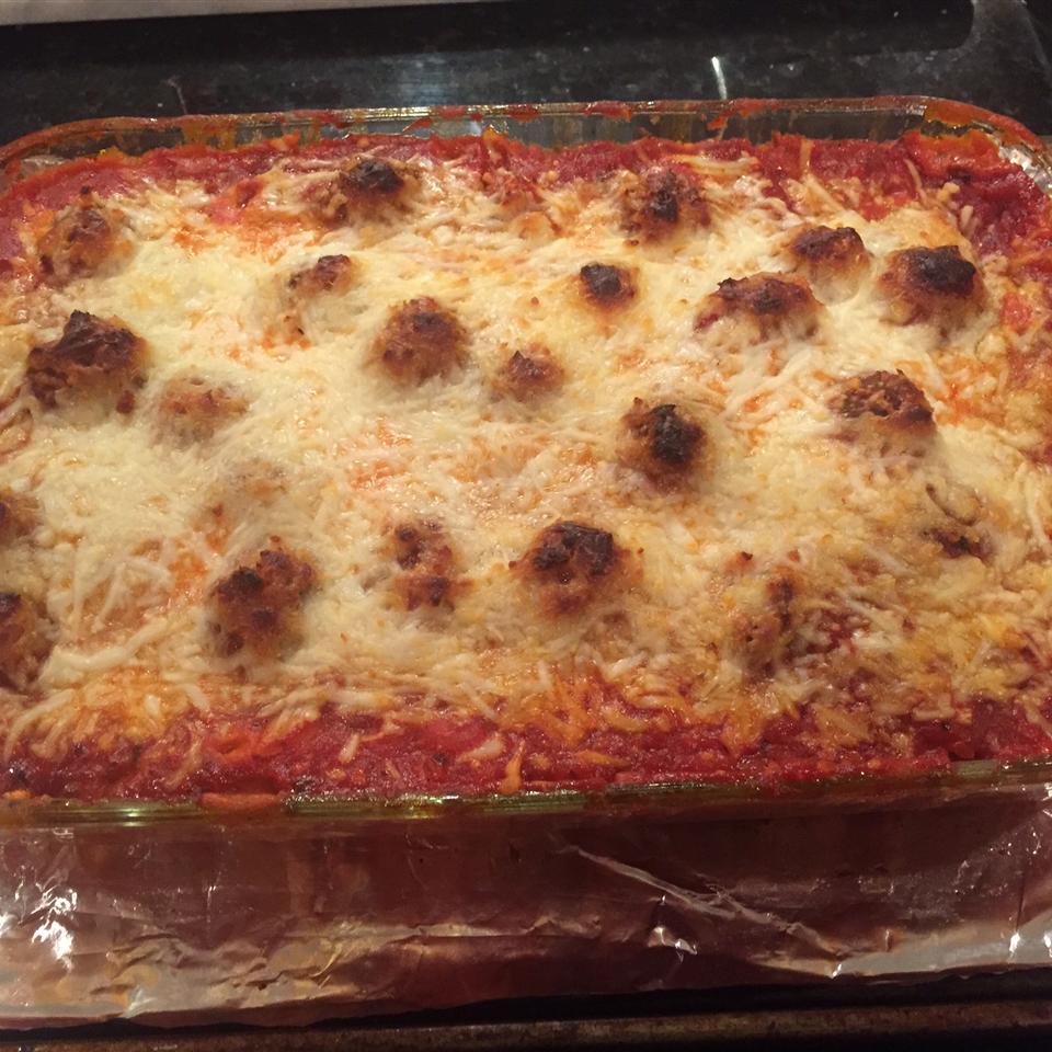 Creamy Meatball Sub Casserole image