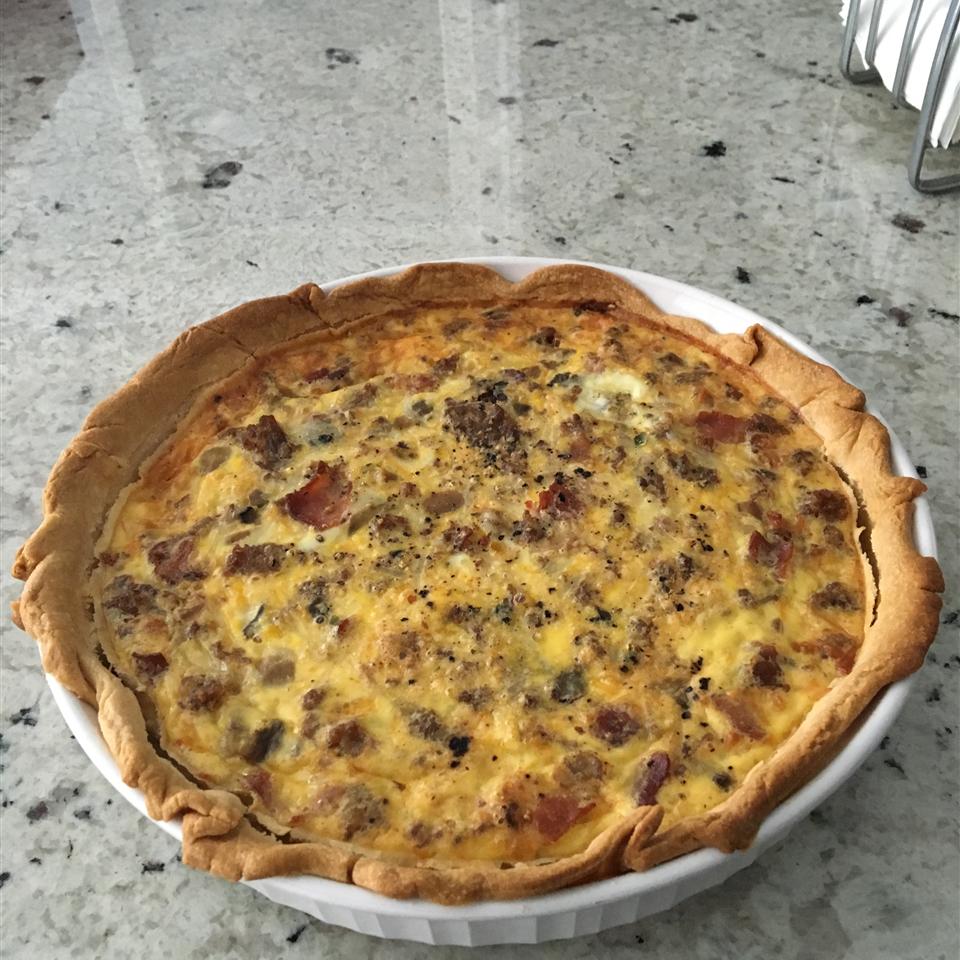 Sausage Mushroom Quiche Recipe | Allrecipes