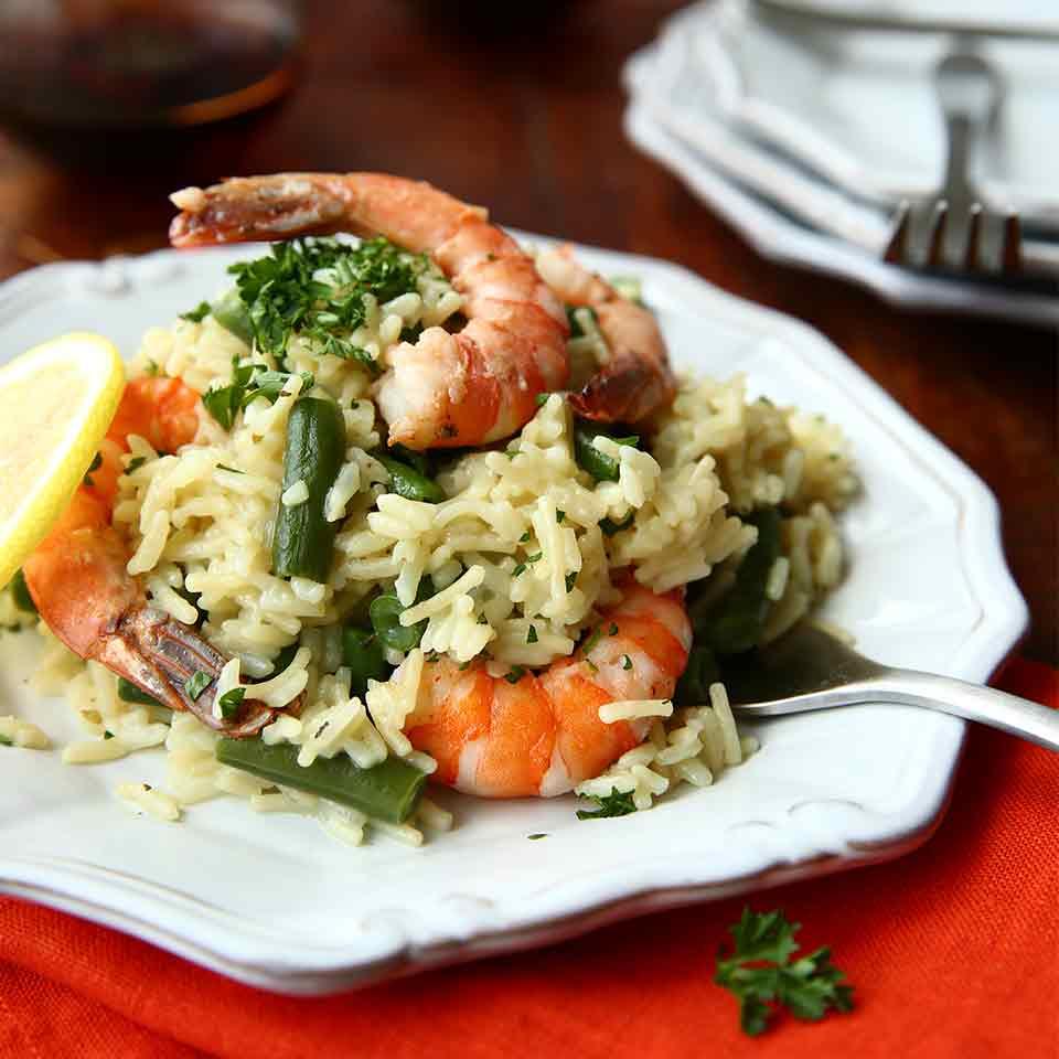 Shrimp Scampi Over Rice from Knorr® image
