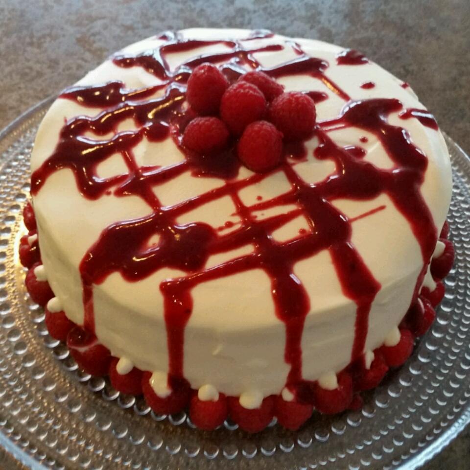 Lemon Raspberry White Chocolate Mousse Cake image