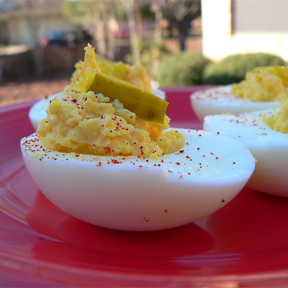 Spicy Deviled Eggs image