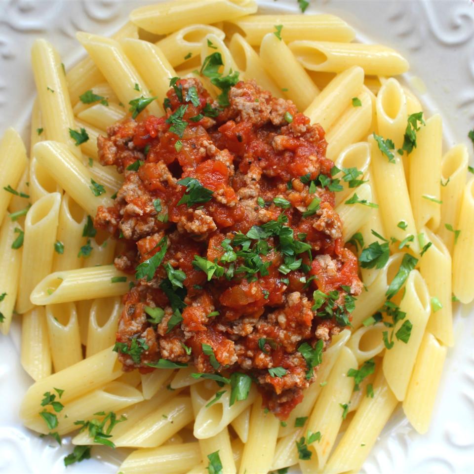 Gluten Free Penne with Spicy Italian Sausage Ragout | Allrecipes