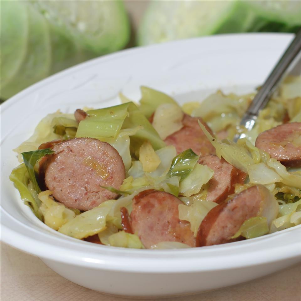 Polish Link Sausage and Cabbage_image