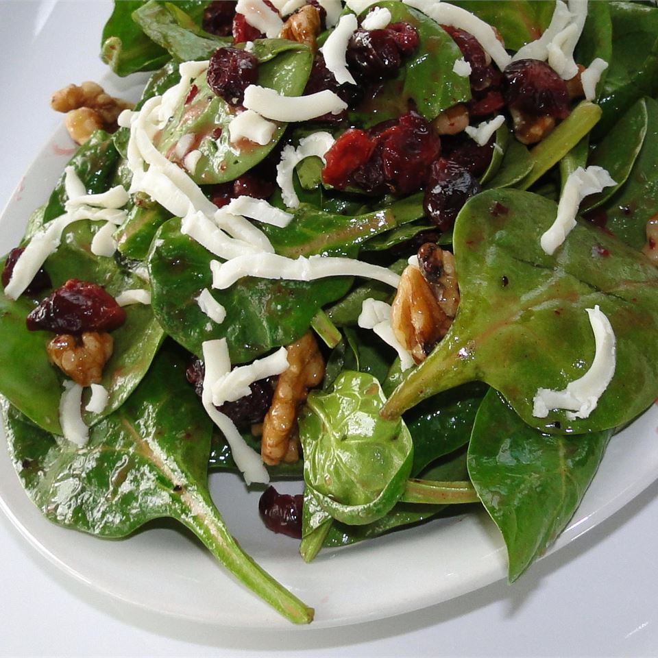 Simple Cranberry Spinach Salad image