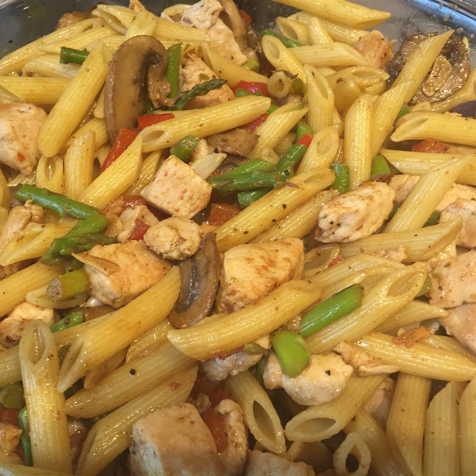 Penne with Chicken and Asparagus Recipe