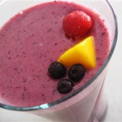 Tropical Mango-Pineapple-Berry Smoothie image