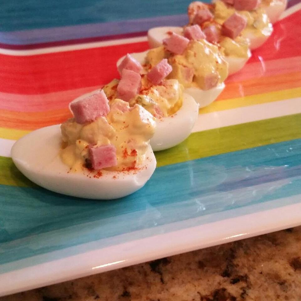 Deviled Eggs with SPAM® with Bacon image