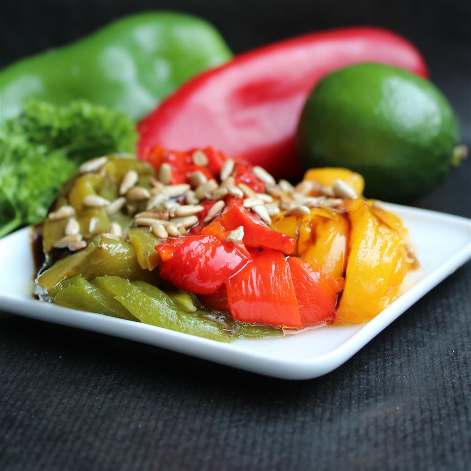 Roasted Bell Peppers with Sunflower Seeds image