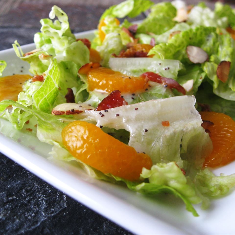 Romaine and Mandarin Orange Salad with Poppy Seed Dressing image