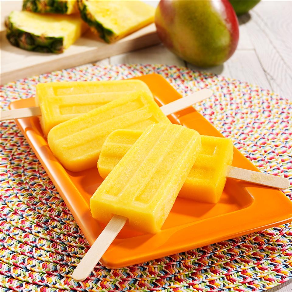 Mango Pineapple Ice Pops image