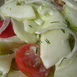 Easy Lemony-Dilly Cucumber Salad image