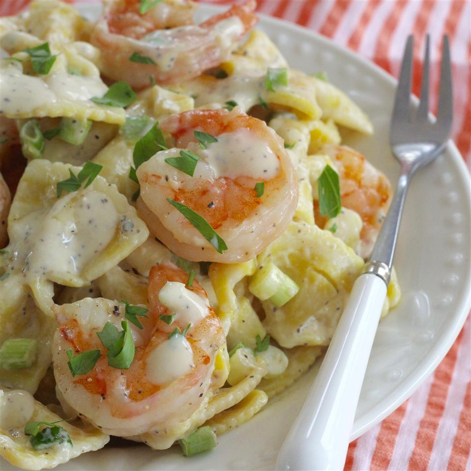 Shrimp Pasta Salad With a Creamy Lemon Dressing image