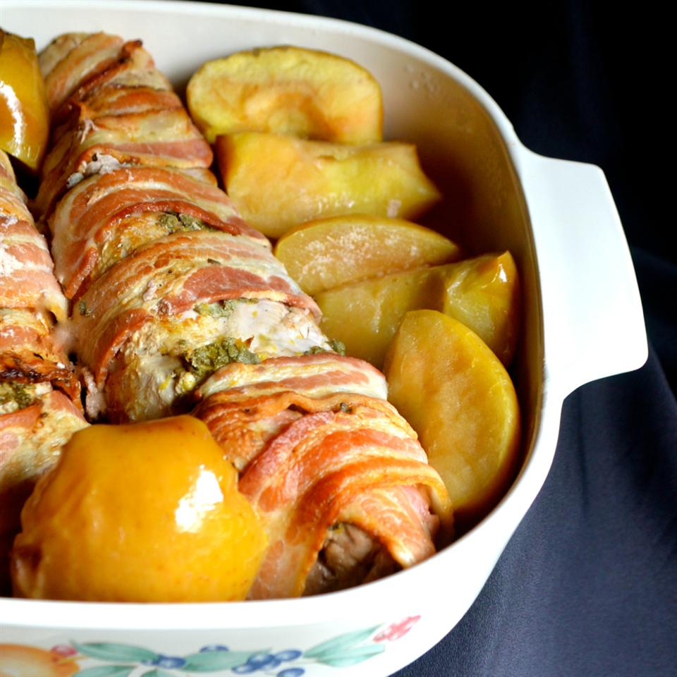 Bacon Wrapped Tenderloin with Sage and Lemon image