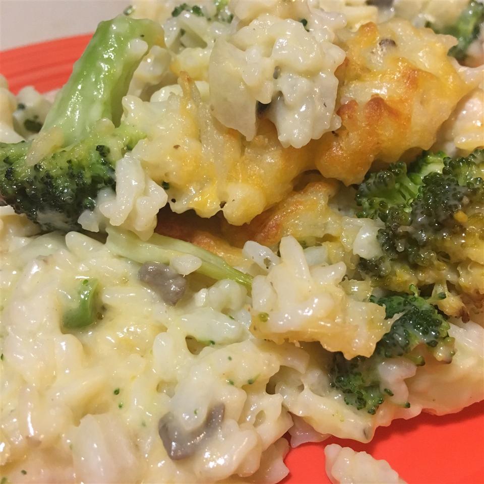 Broccoli, Rice, Cheese, and Chicken Casserole image