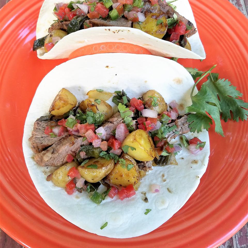 Steak and Potato Tacos with Poblano Chilies Allrecipes