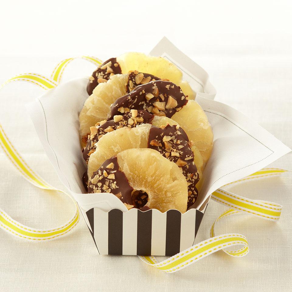 ChocolateDipped Pineapple Rings Recipe EatingWell