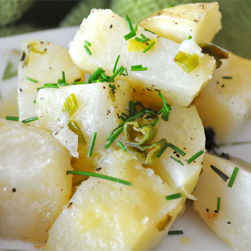 BBQ Potatoes with Green Onions image