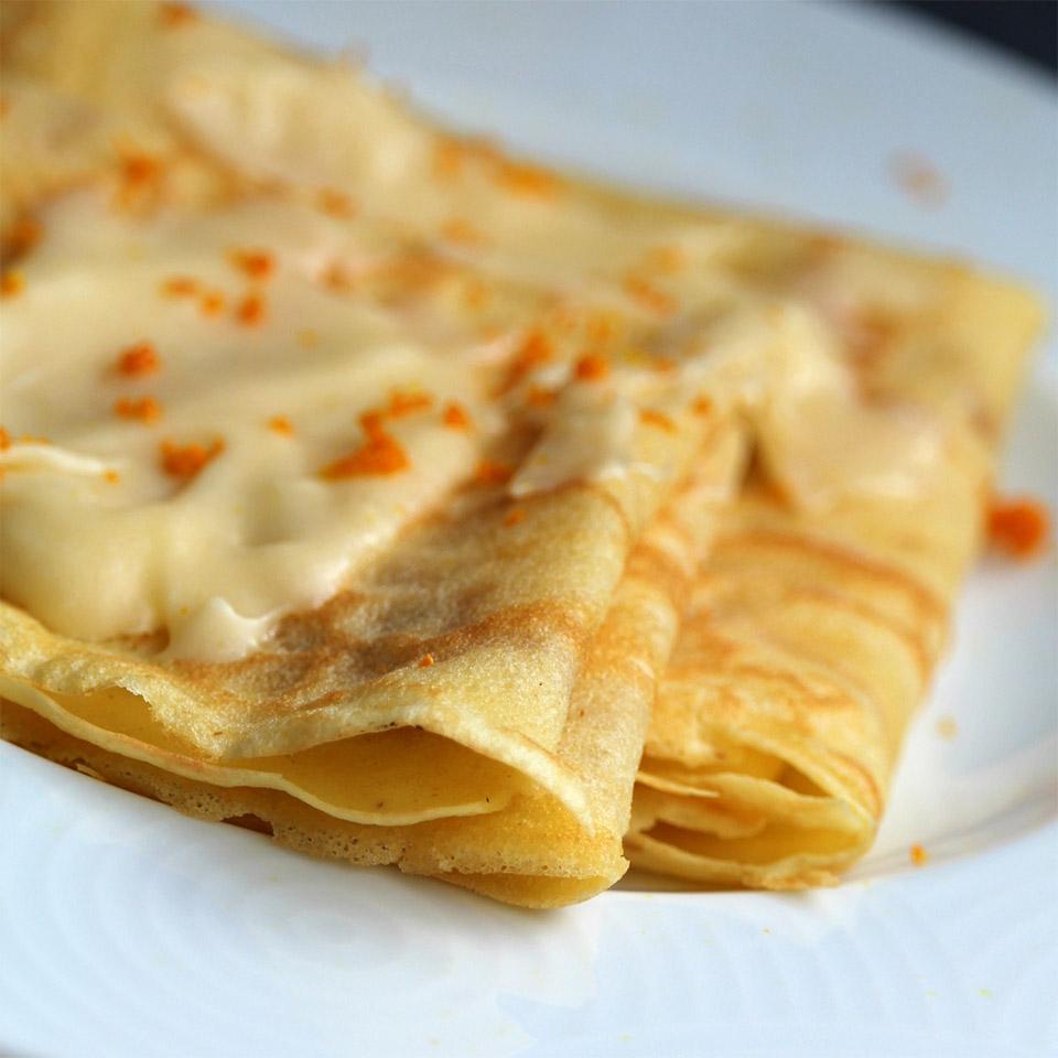 Gluten-Free Butter Crepes with Orange Blossom Honey Butter_image