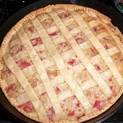 Rhubarb Cream Pie image