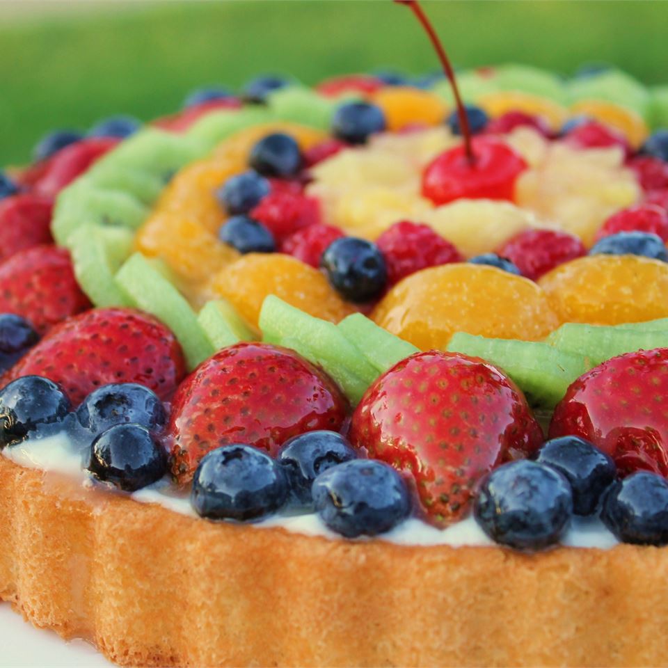 Fruit Galore Sponge Cake Recipe | Allrecipes
