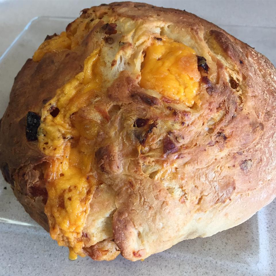 Cheddar Chipotle Bread on a Pizza Stone image