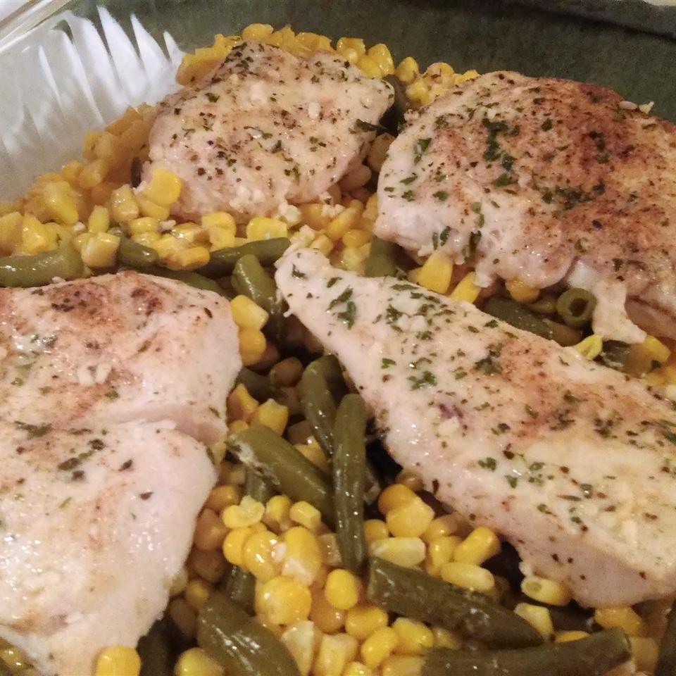 Baked Chicken and Corn image