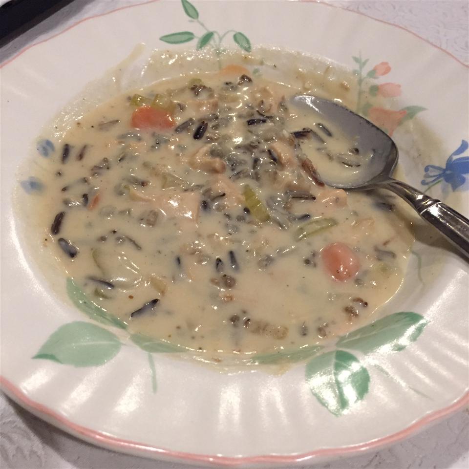 Creamy Chicken and Wild Rice Soup Recipe - Allrecipes.com