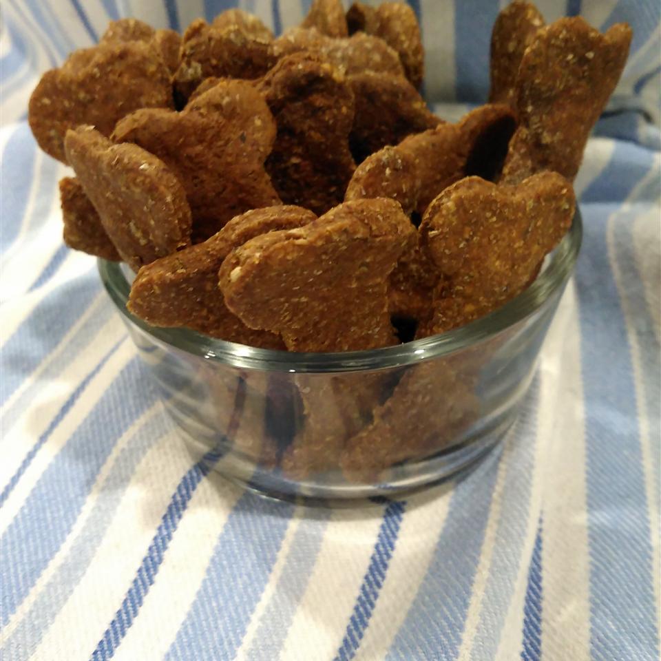 Peanut Butter and Banana Dog Biscuits