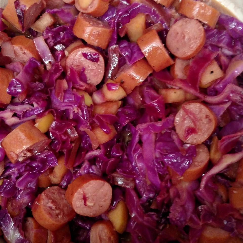 Sausage Smothered in Red Cabbage Recipe Allrecipes