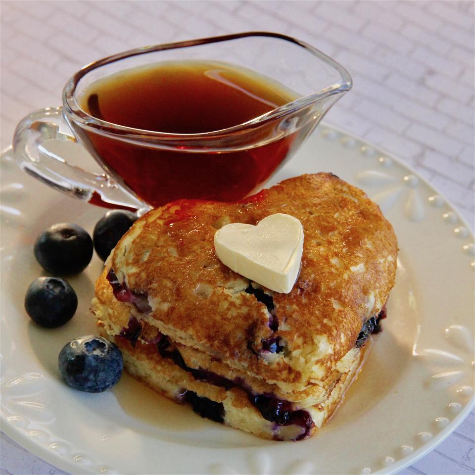 Blueberry Almond Pancakes image