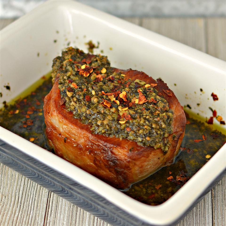 Pesto-Coated Center-Cut Pork Chop Recipe | Allrecipes