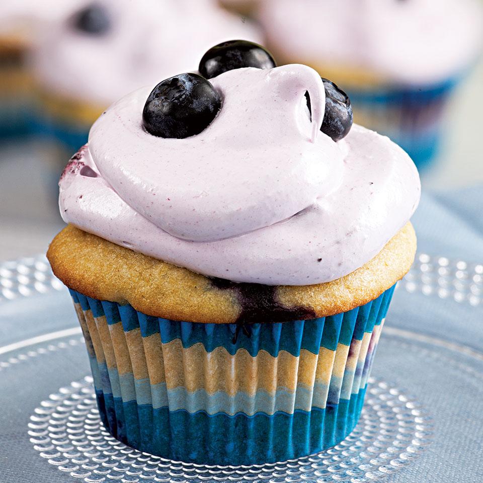 Blueberry Cupcakes Recipe | EatingWell