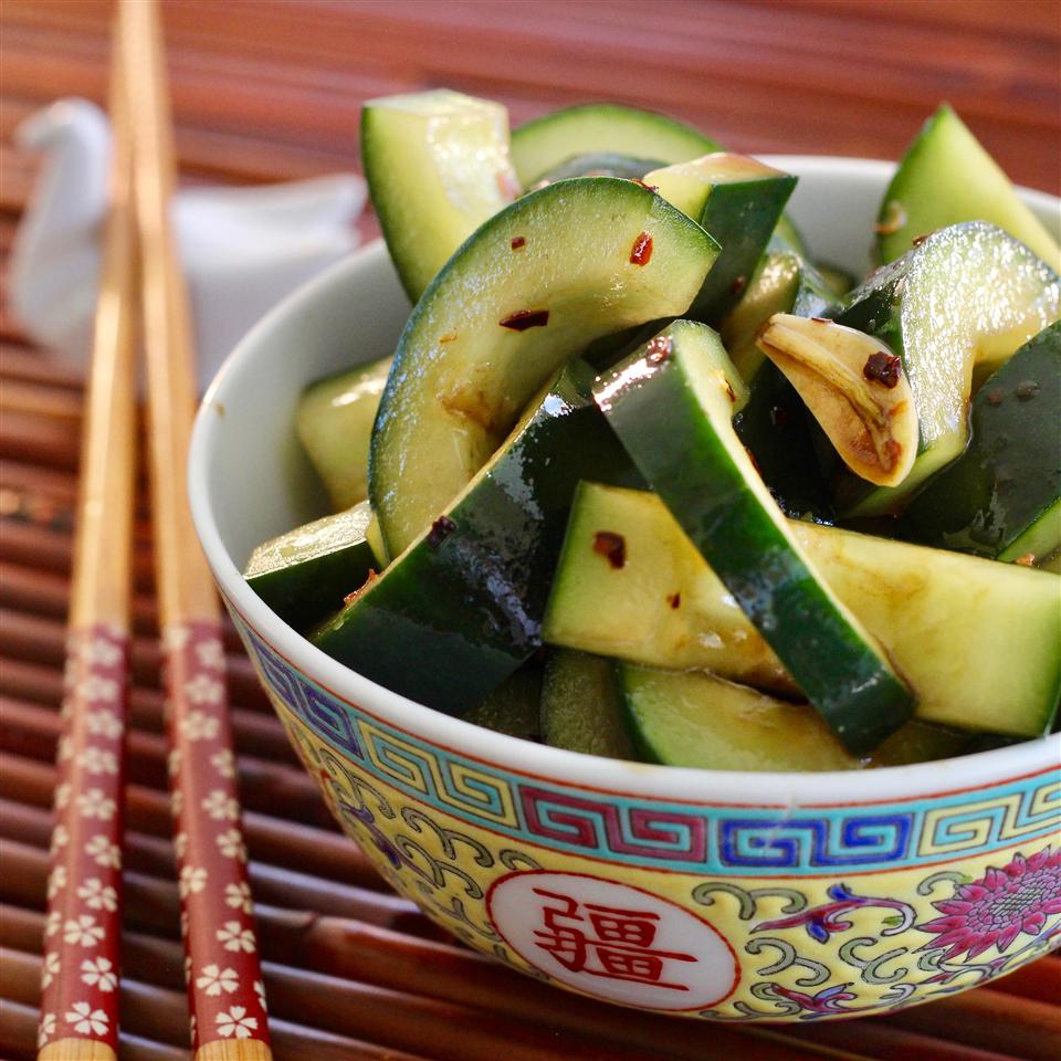 Spicy Asian Cucumbers image