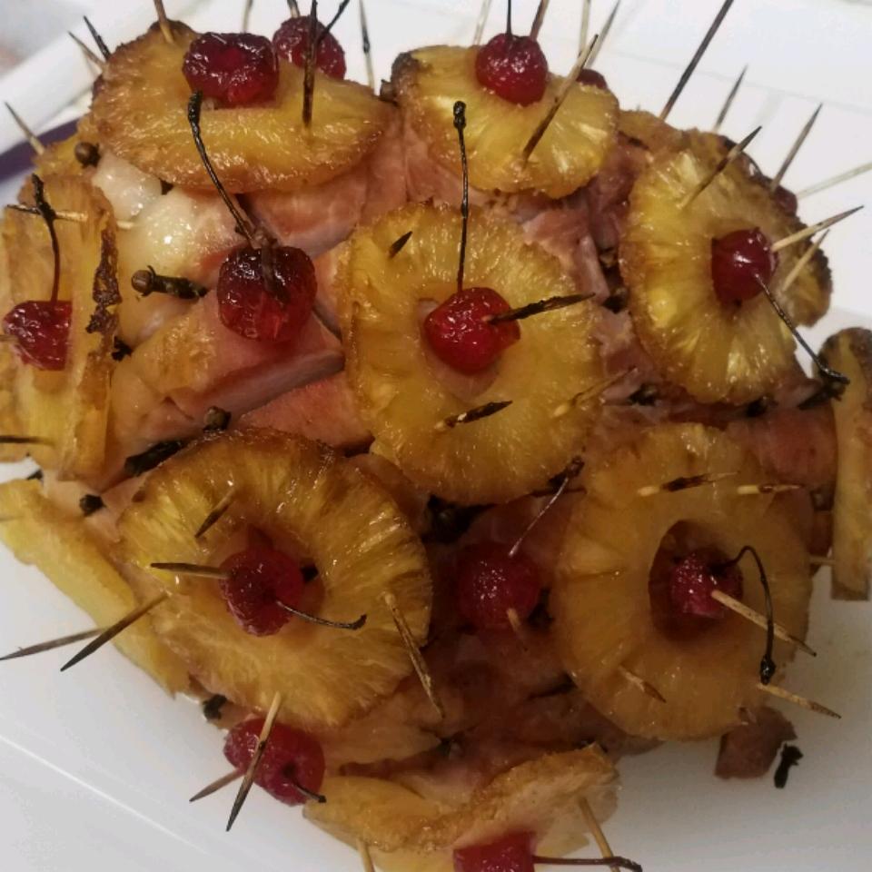 Pineapple Brown Sugar Glazed Ham image