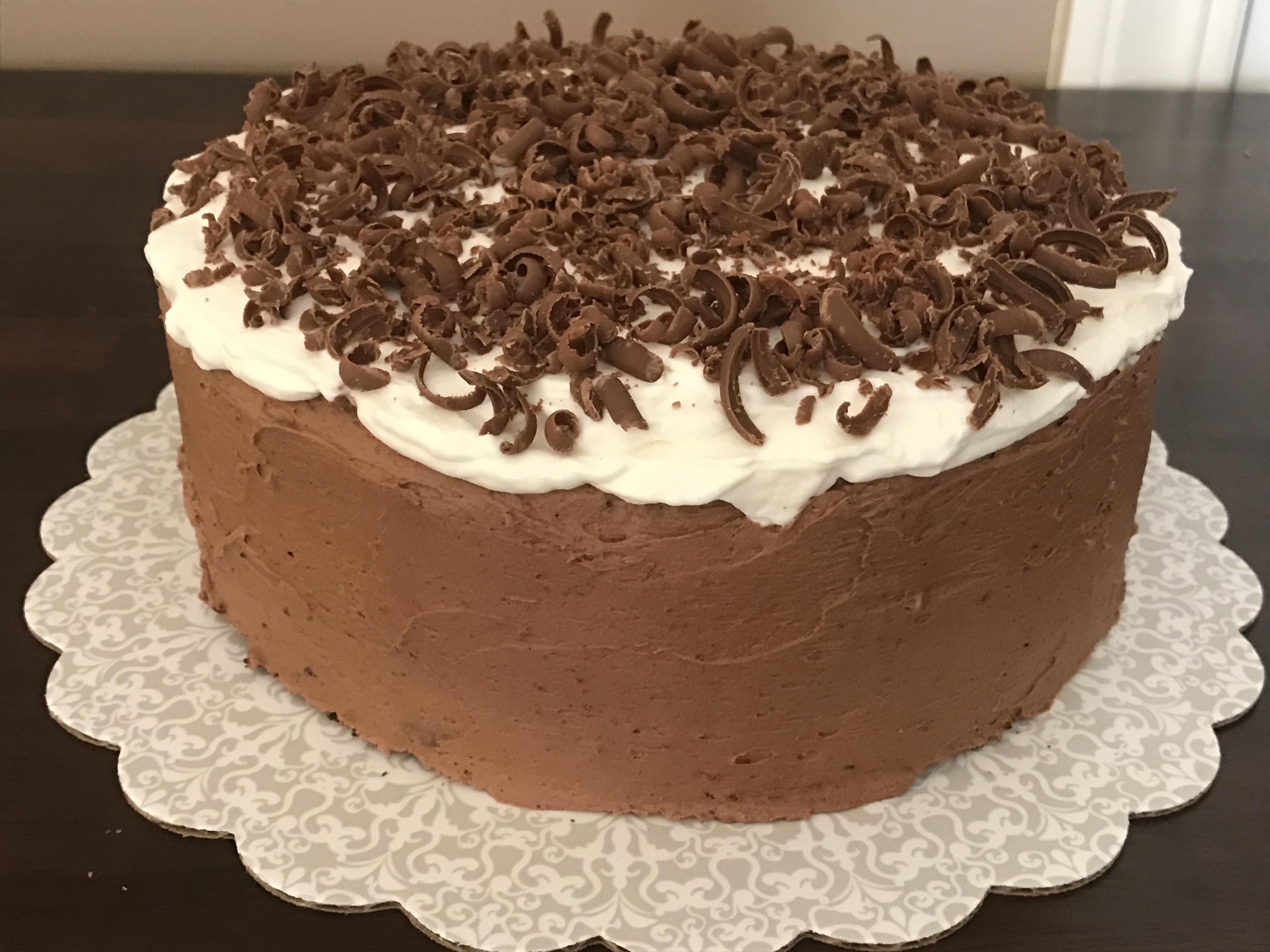 Pasta Sokolatina: Moist Chocolate Cream Cake - Dimitras Dishes