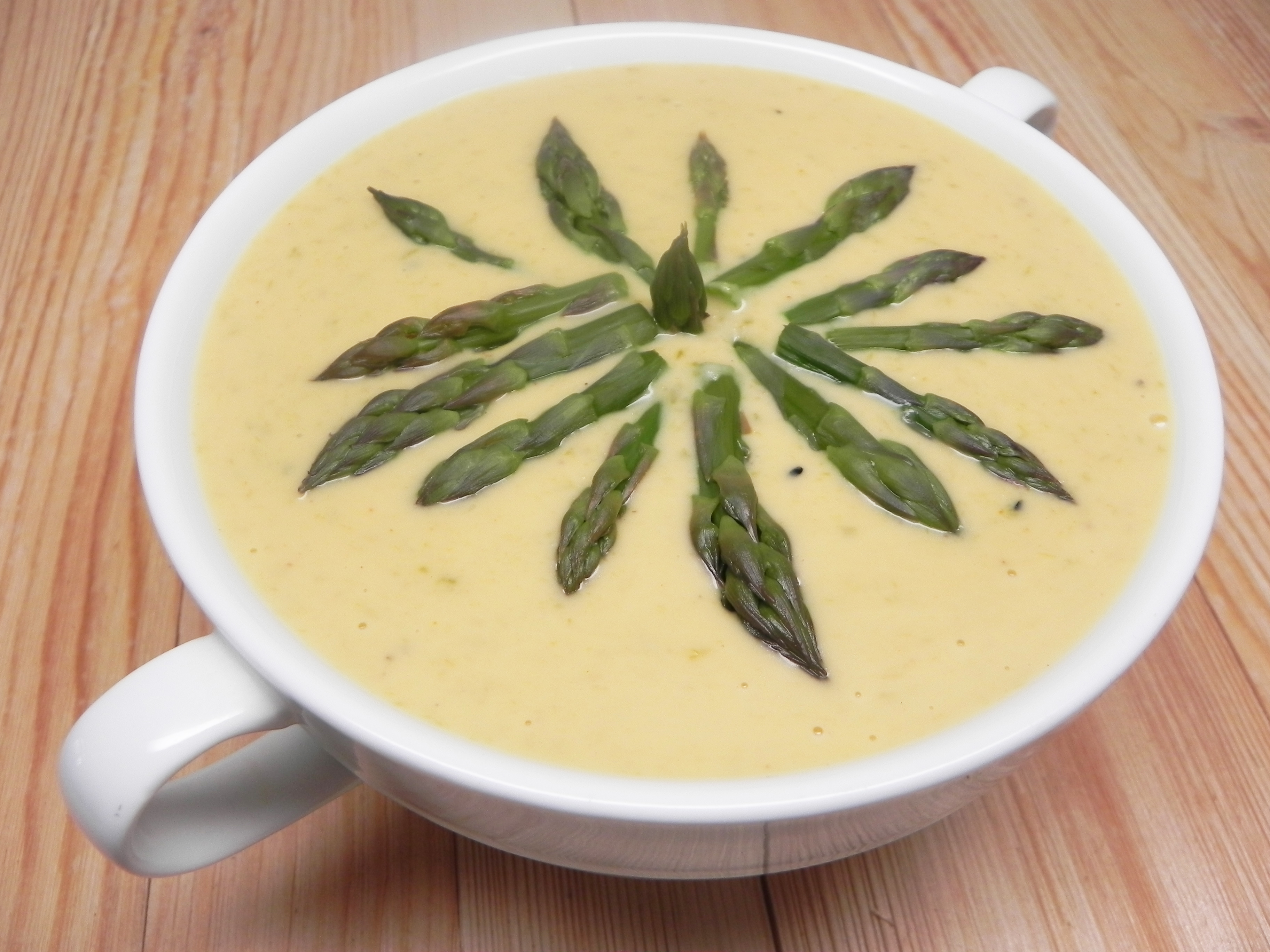 Cheesy Asparagus Soup image